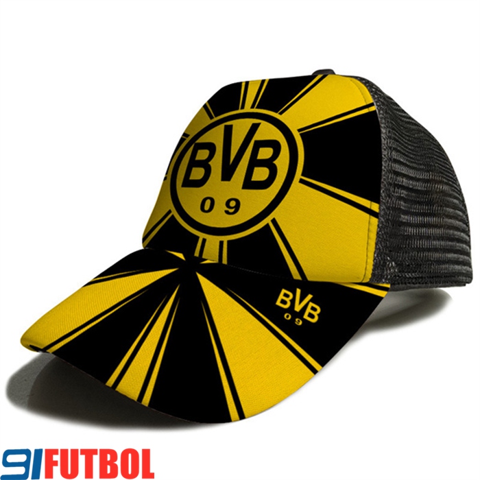Gorra De Futbol Dortmund BVB Amarillo/Negro 2023