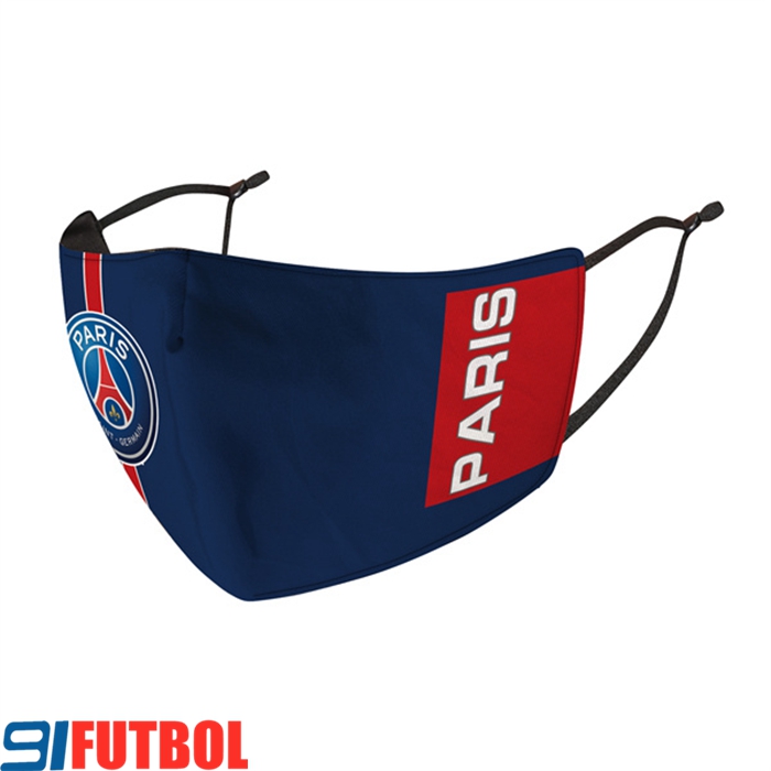 Mascarilla Futbol Paris PSG Azul marino Reutilisable