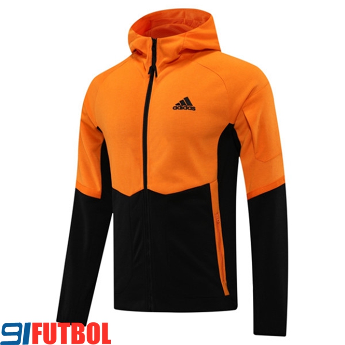 Chaqueta Con Capucha Adidas Negro/Naranja 2022/2023