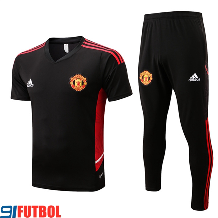 Camiseta Entrenamiento Manchester United + Pantalones Rojo 2022/2023