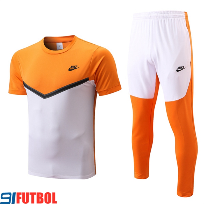 Camiseta Entrenamiento Nike + Pantalones Amarillo/Blanco 2022/2023