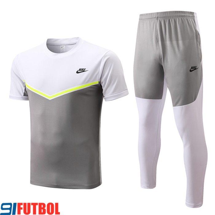 Camiseta Entrenamiento Nike + Pantalones Gris/Blanco 2022/2023