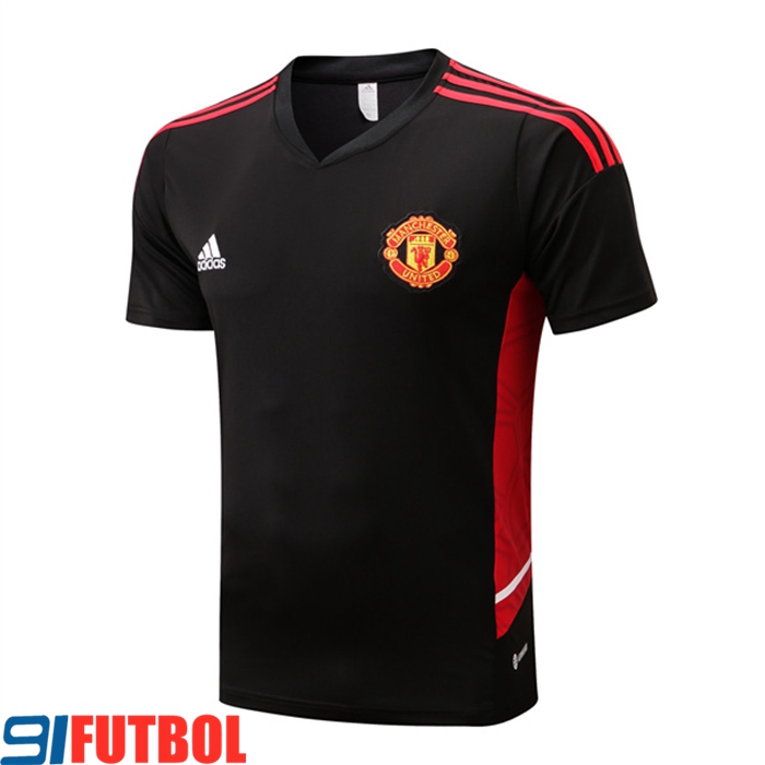 Camiseta Entrenamiento Manchester United Negro 2022/2023