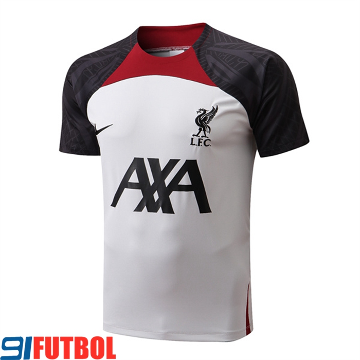 Camiseta Entrenamiento FC Liverpool Blanco/Negro 2022/2023