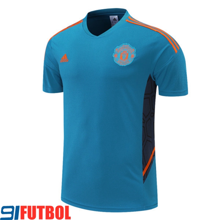 Camiseta Entrenamiento Manchester United Azul 2022/2023