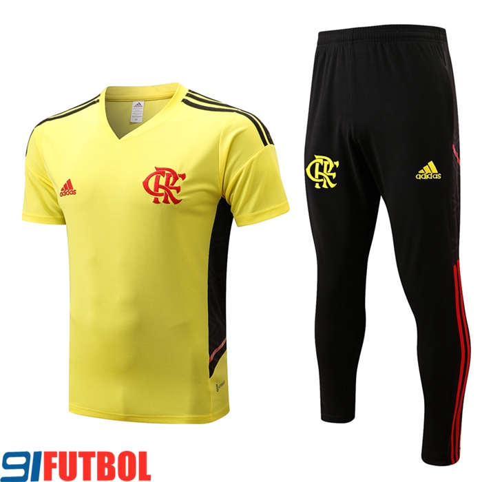 Camiseta Entrenamiento + Pantalones Flamengo Amarillo 2022/2023