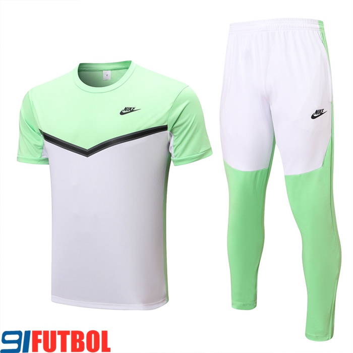 Camiseta Entrenamiento + Pantalones Nike Verde/Blanco 2022/2023