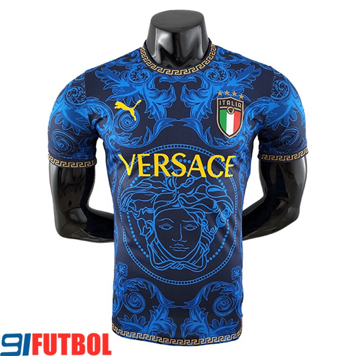 Juego De Camiseta Equipo Nacional Italia Versace Azul 2022/2023