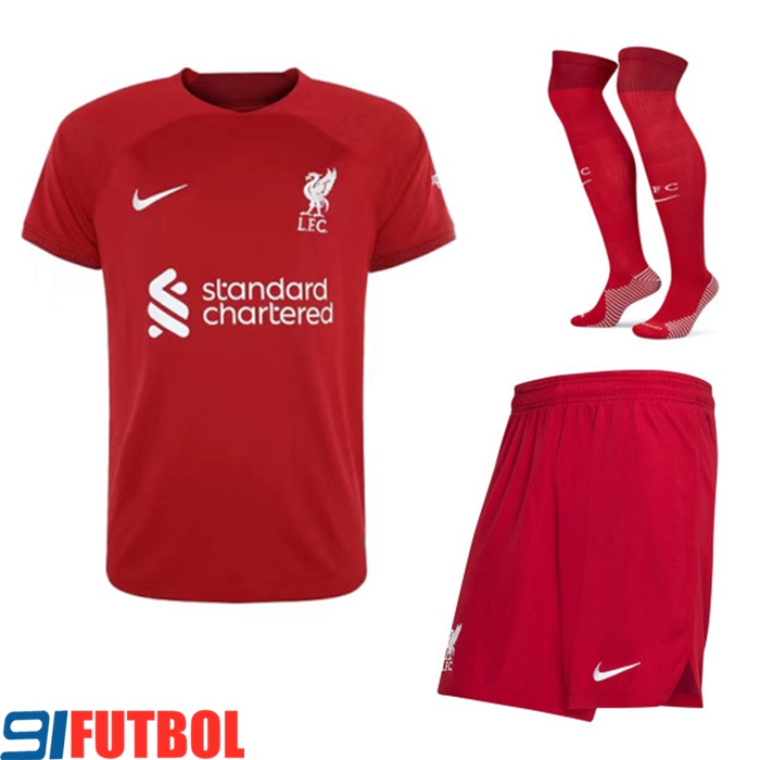 Camisetas De Futbol FC Liverpool Primera (Cortos + Calcetines) 2022/2023