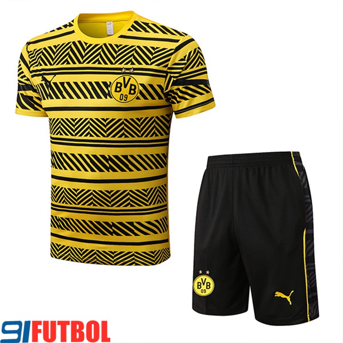 Camiseta Entrenamiento + Cortos Dortmund Amarillo/Negro 2022/2023