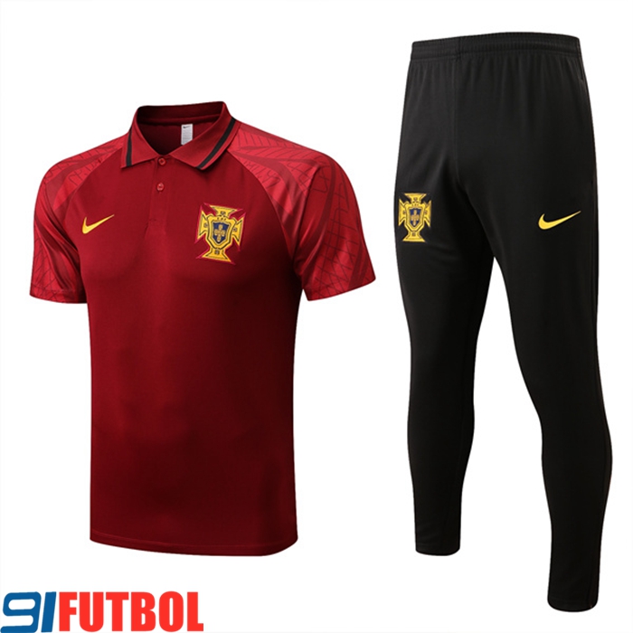 Camiseta Polo Portugal Rojo 2022/2023