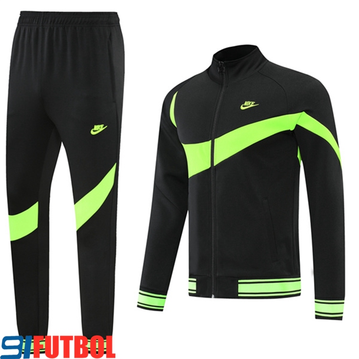 Chandal Equipos De Futbol - Chaquetas Nike Negro/Verde 2022/2023