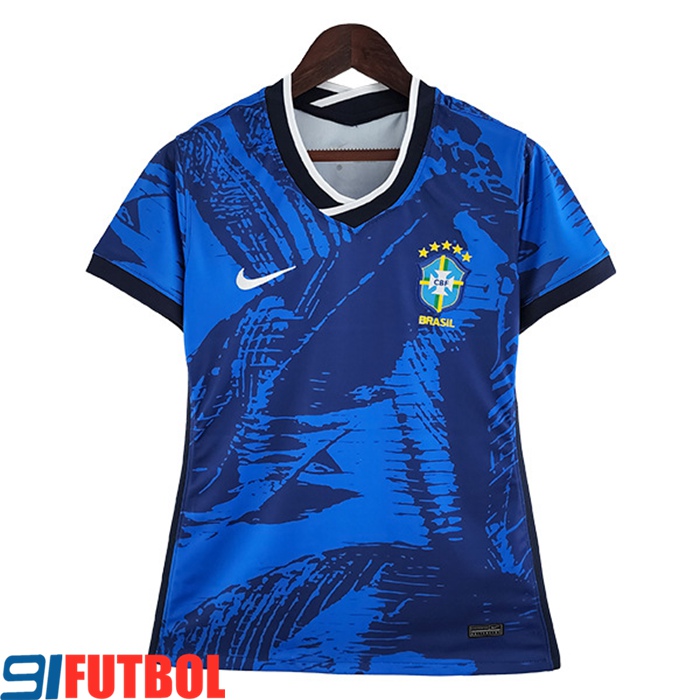 Camisetas De Futbol Brasil Mujer Classic Azul 2022/2023