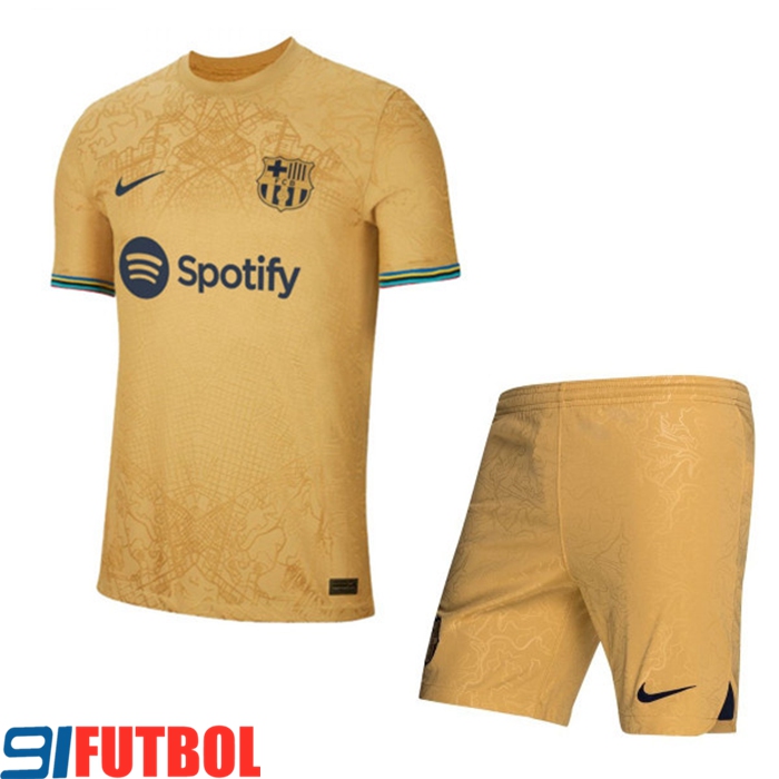Camisetas De Futbol FC Barcelona Segunda + Shorts 2022/2023