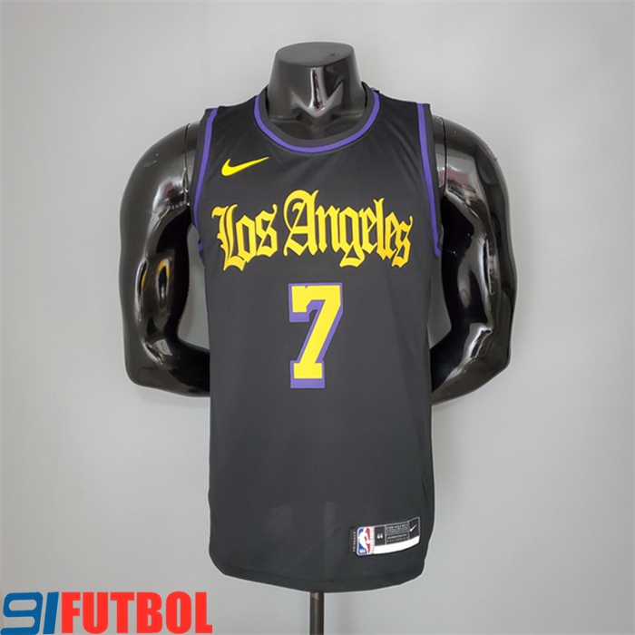 Camisetas Los Angeles Lakers (Anthony #7) 2021 Negro