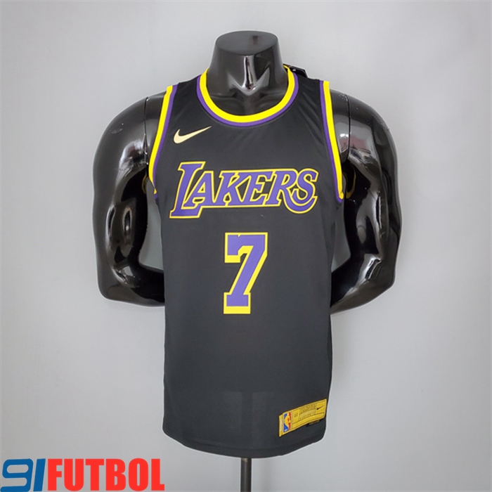 Camisetas Los Angeles Lakers (Anthony #7) 2021 Negro Bonus Edition