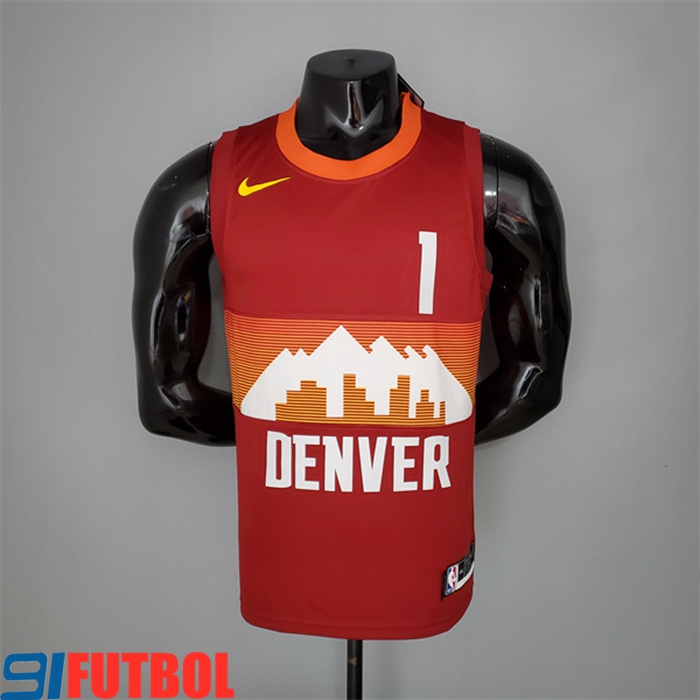 Camisetas Denver Nuggets (Porter Jr.#1) 2021 Rojo City Edition