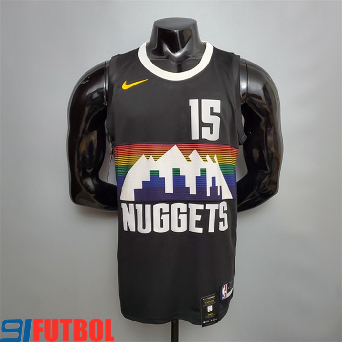 Camisetas Denver Nuggets (Jdkic #15) Negro City Edition