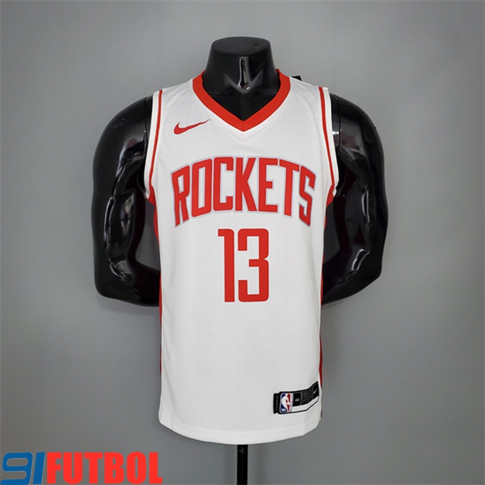Camisetas Houston Rockets (Harden #13) 2021 Blanco