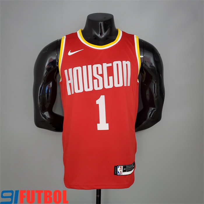 Camisetas Houston Rockets (McGrady #1) Retro Rojo
