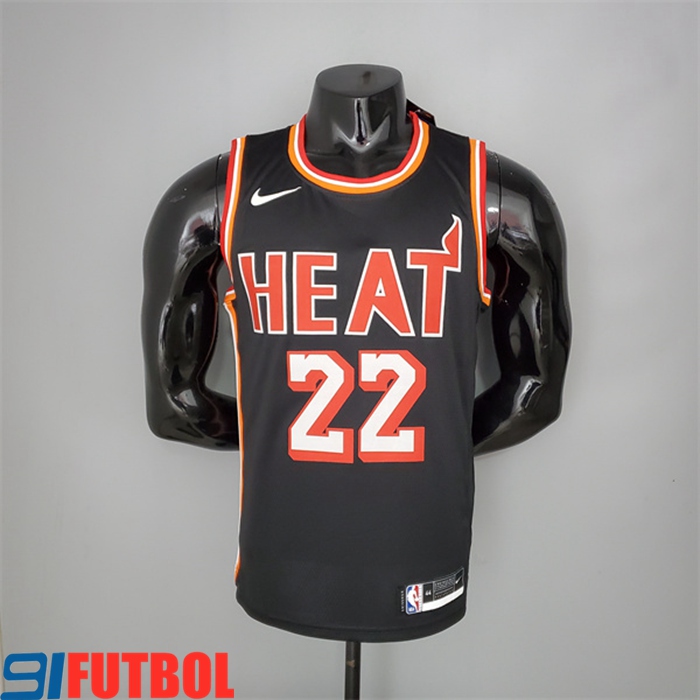 Camisetas Miami Heat (Butler #22) 2018 Negro Retro Night
