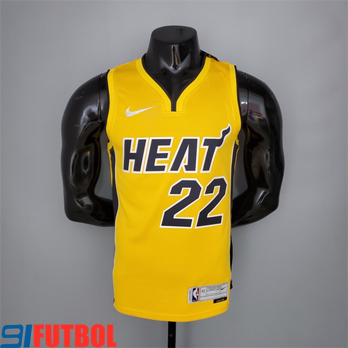 Camisetas Miami Heat (Butler #22) 2021 Amarillo Bonus Edition