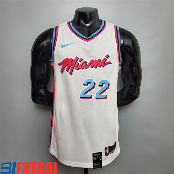 Camisetas Miami Heat (Butler #22) Blanco