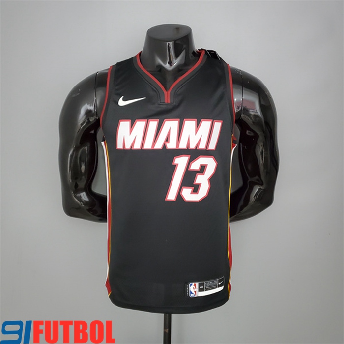 Camisetas Miami Heat (Adebayo #13) Negro