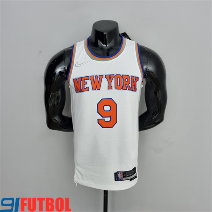 Camisetas New York Knicks (Barrett #17) Blanco 75th Anniversary