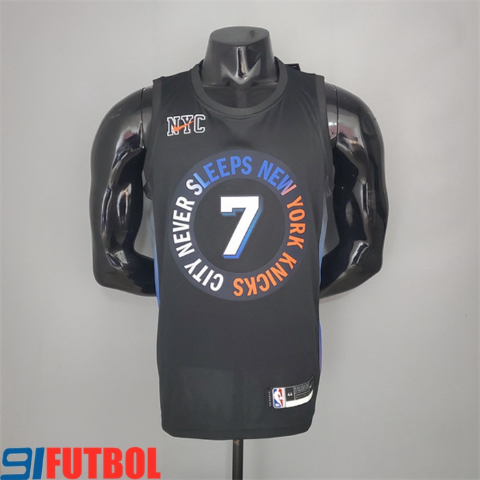 Camisetas New York Knicks (Anthony #7) 2021 Negro City Edition