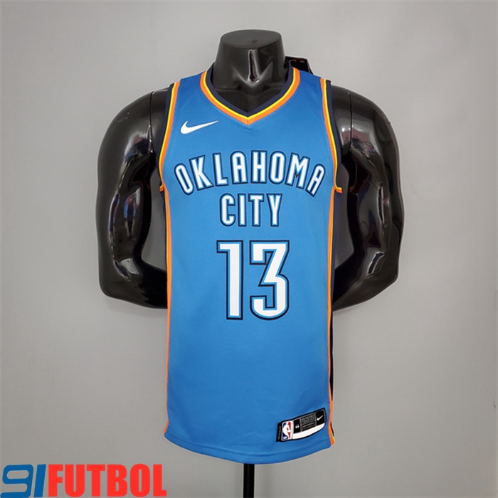 Camisetas Oklahoma City Thunder (Harden #13) Azul