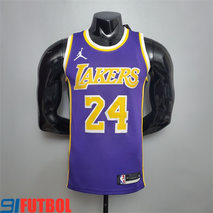 Camisetas Los Angeles Lakers (Bryant #24) Púrpura Theme Encolure Ronde