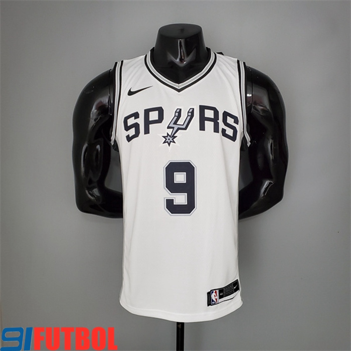 Camisetas San Antonio Spurs (Parker #9) Blanco