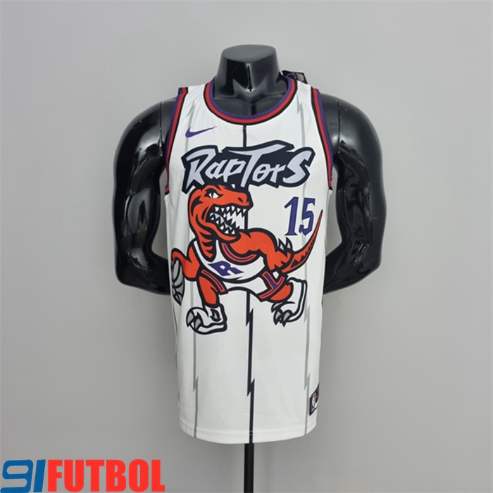 Camisetas Toronto Raptors (Carter #15) Blanco