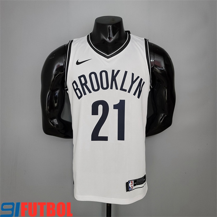 Camisetas Brooklyn Nets (Aldridge #21) Blanco