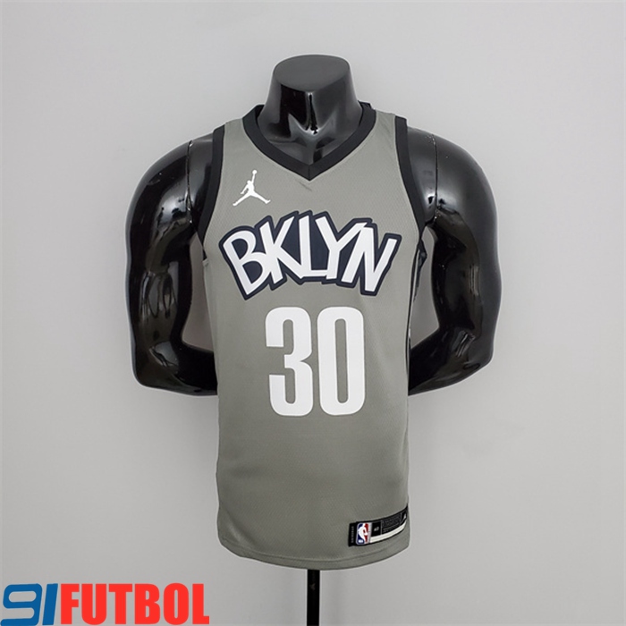 Camisetas Brooklyn Nets (Curry #30) Gris