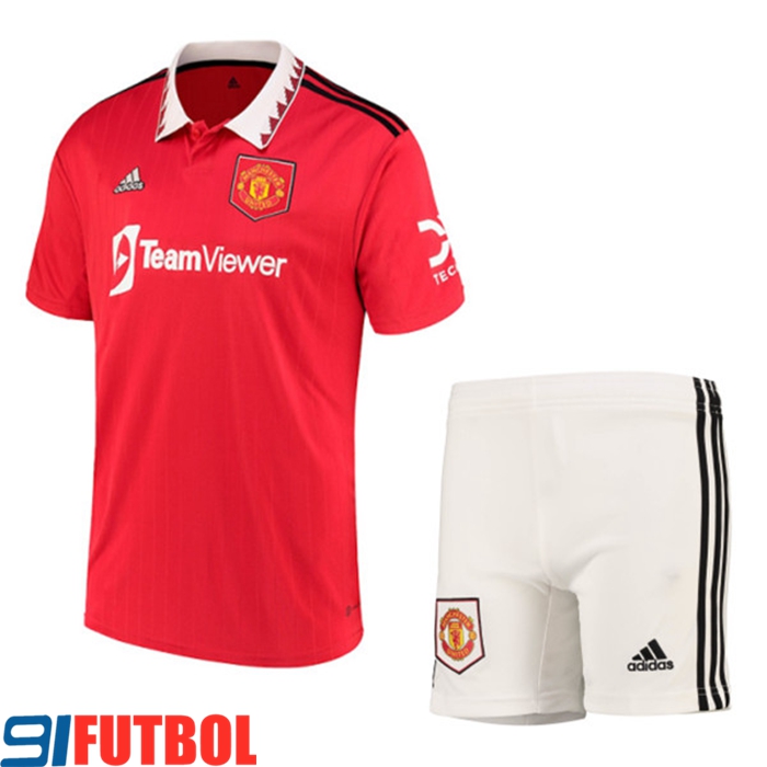 Camisetas De Futbol Manchester United Primera + Cortos 2022/2023