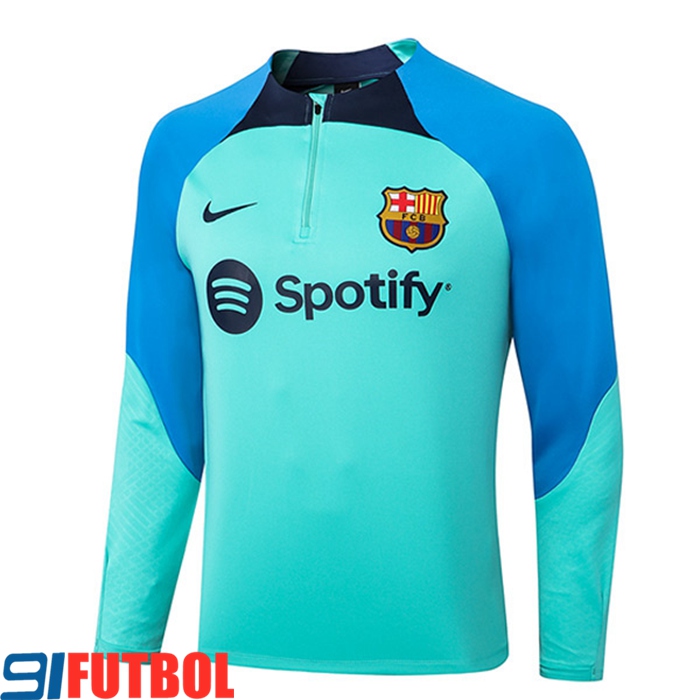Compra De Sudadera De Entrenamiento FC Barcelona Azul Claro 2022/2023