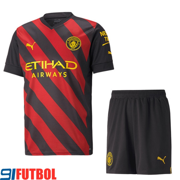 Camisetas De Futbol Manchester City Segunda + Cortos 2022/2023