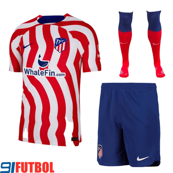 Camisetas De Futbol Atletico Madrid Primera (Cortos + Calcetines) 2022/2023