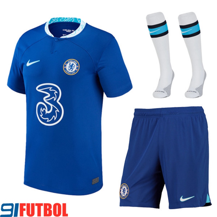 Camisetas De Futbol FC Chelsea Primera (Cortos + Calcetines) 2022/2023