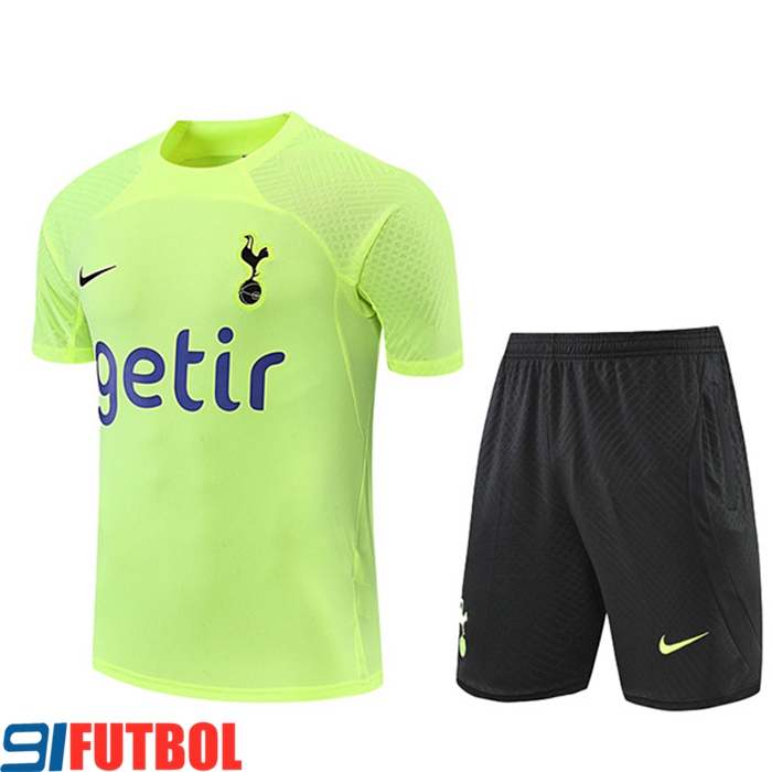 Camiseta Entrenamiento + Cortos Tottenham Hotspur Verde 2022/2023
