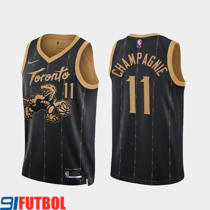 Camisetas Toronto Raptors (CHAMPAGNIE #11) Negro