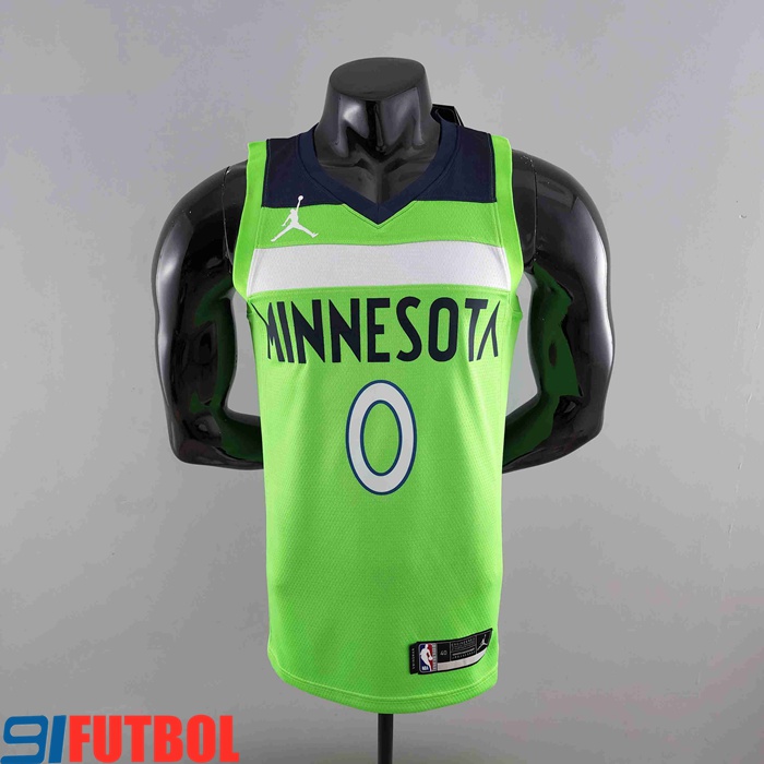 Camisetas Minnesota Timberwolves (RUSSELL #0) Verde Air Jordan