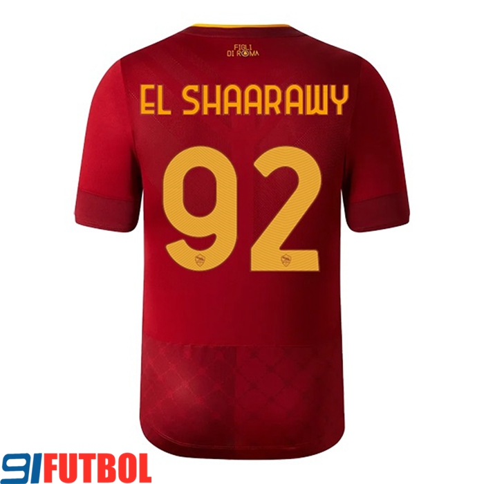 Camisetas De Futbol AS Roma (EL SHAARAWY #92) 2022/23 Primera
