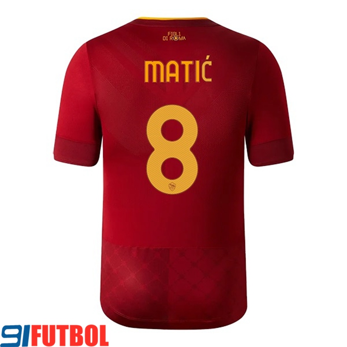 Camisetas De Futbol AS Roma (MATIĆ #8) 2022/23 Primera