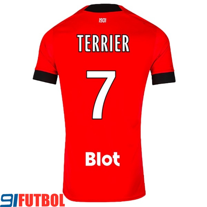Camisetas De Futbol Stade Rennais (TERRIEER #7) 2022/23 Primera