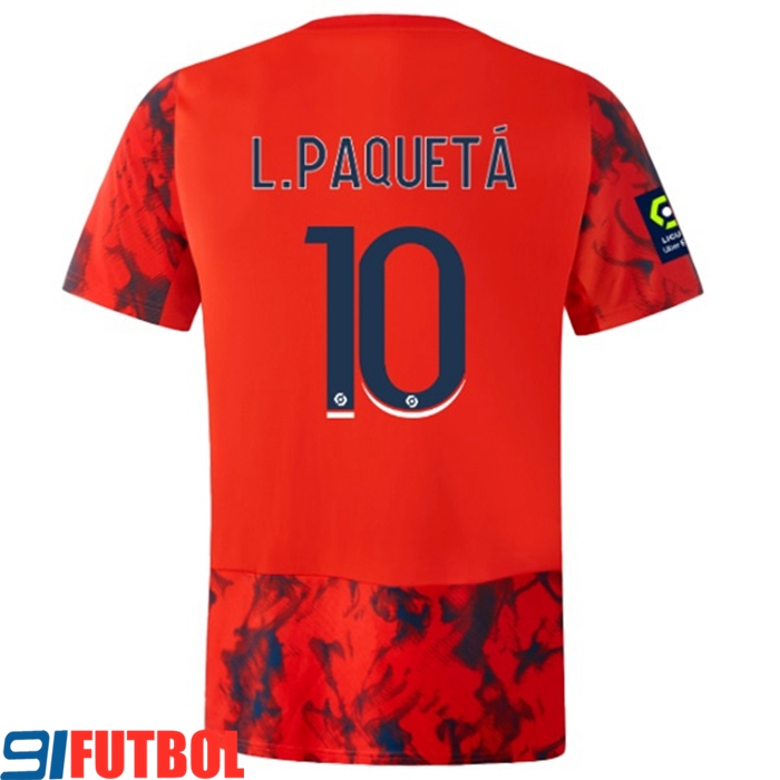 Camisetas De Futbol lyon (L.PAQUETÁ #10) 2022/23 Segunda
