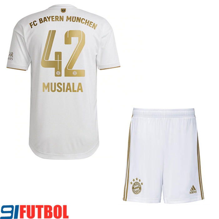 Camisetas De Futbol Bayern Munich (MUSIALA #42) Ninos Segunda 2022/23
