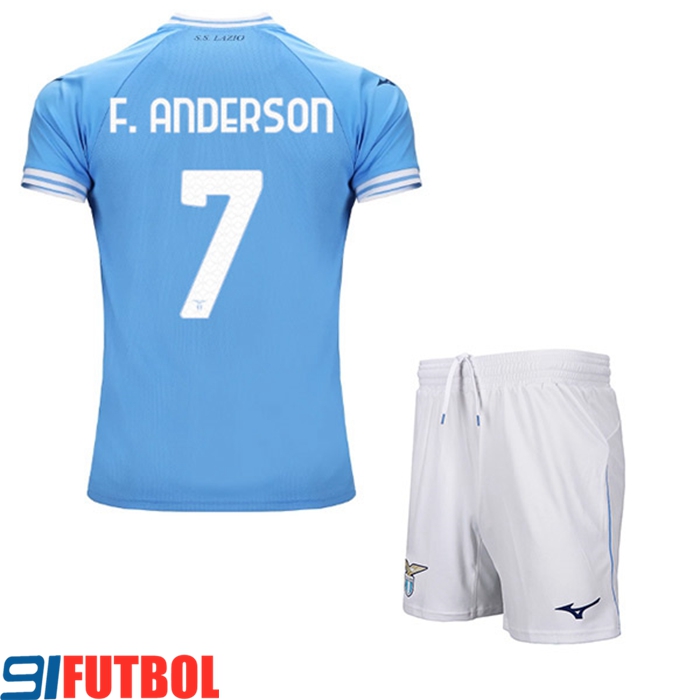 Camisetas De Futbol SS Lazio (F.ANDERSON #7) Ninos Primera 2022/23